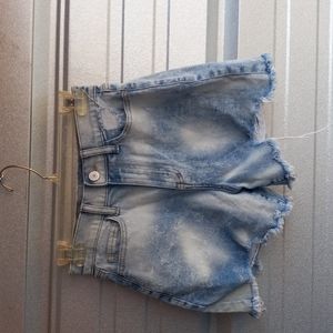 Women's high rise jeans shorts 797